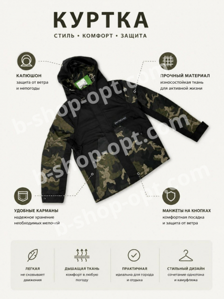 Куртки осенние (ЛОТ 5 ШТ) (РАЗНЫЕ РАЗМЕРЫ)